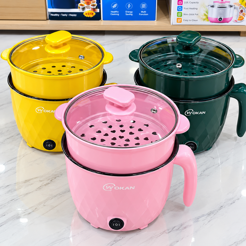 Diamond Cooking Pot 2 Liter | Pink Color